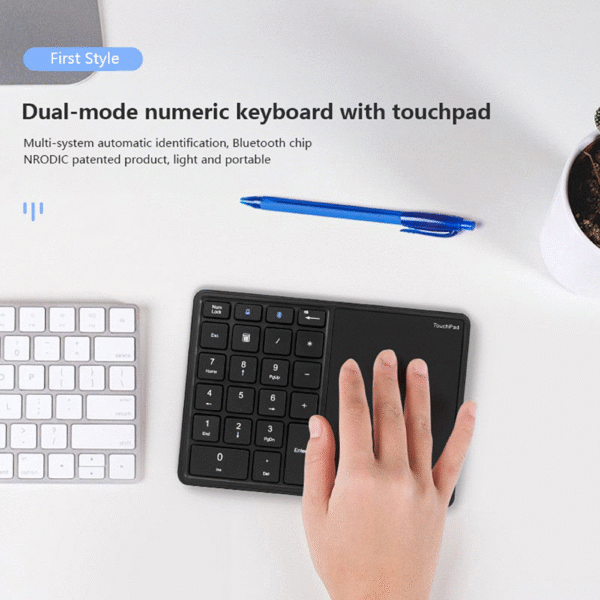 New 2.4G Wireless for Dual Mode USB Digital Keyboard with Touchpad ...